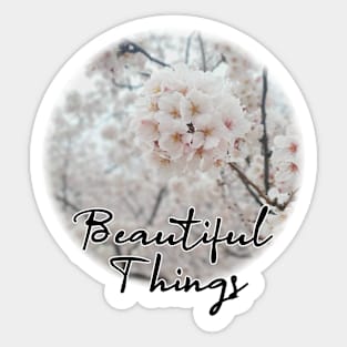 beautiful things Sticker